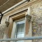 georgian house detail over window plaster cornice