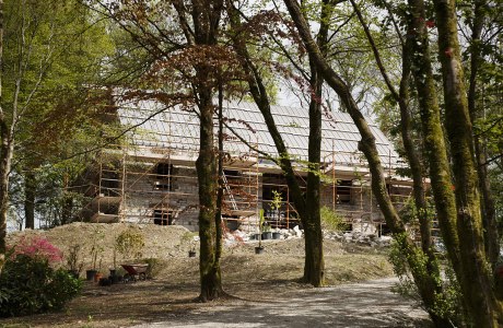stone building barn cork