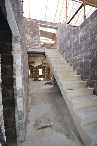 Staircase under construction