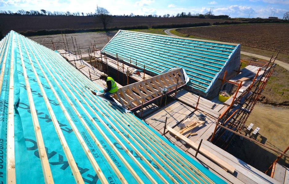 concrete construction on new build