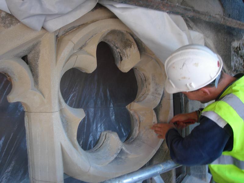 Restoration of sandstone windows