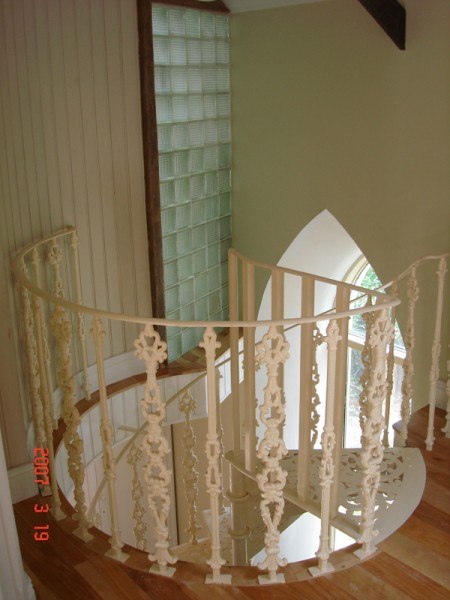 Salvaged spiral staircase Salvaged spiral staircase