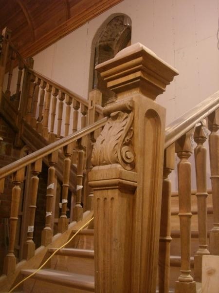 custom made staircase newel